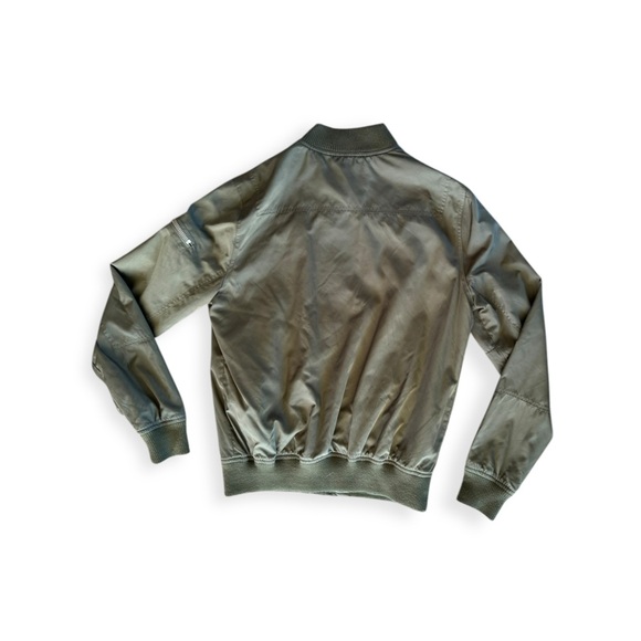 TOPMAN men jacket zip front green XS windbreaker - Picture 2 of 9